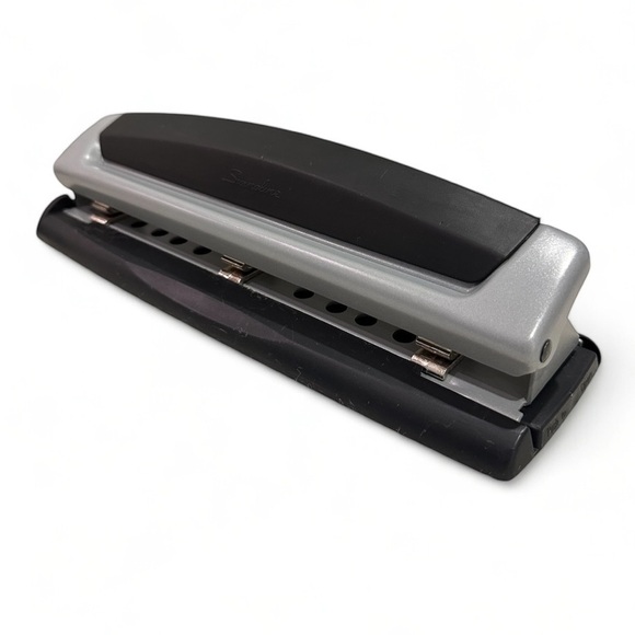 Stapler and Hole Punch Bundle Black and Silver - Heavy Duty - Picture 2 of 8